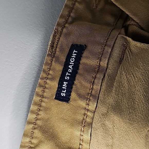 American Eagle 33x32 tan slim straight pants - Picture 7 of 8